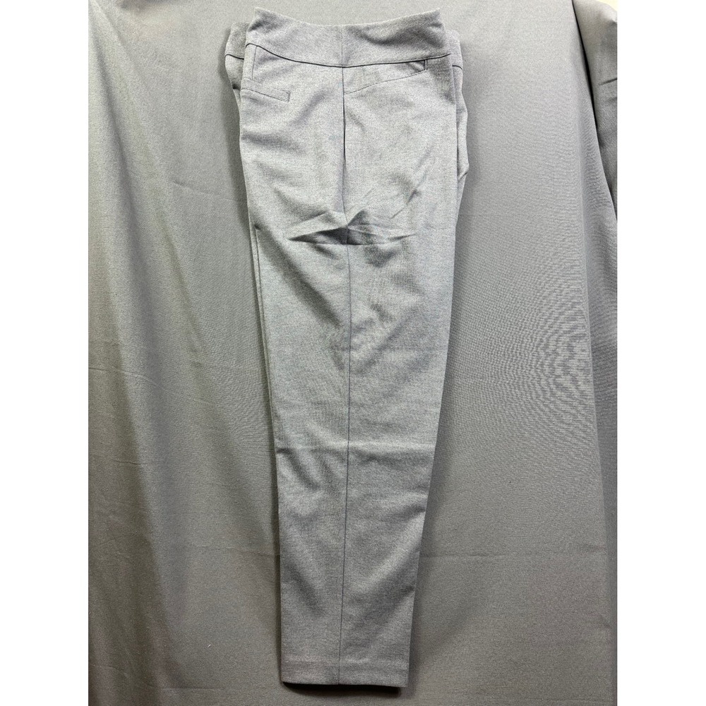 National Since 1952 Women 2X Gray Pull On Stretch Dress Pants Straight Leg